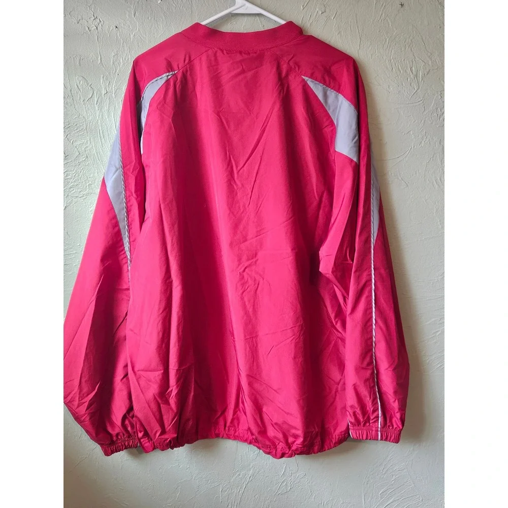 Holloway Carl Albert Titans Pullover Windbreaker Jacket Mens XL Red‎ Grey